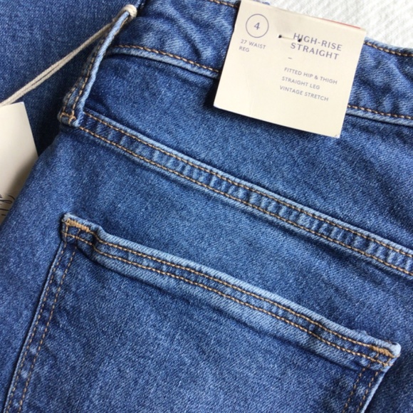 NWT Universal Thread High Rise Straight Vintage Stretch Jeans 4/27 - Picture 4 of 7